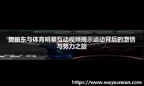 樊振东与体育明星互动视频揭示运动背后的激情与努力之旅