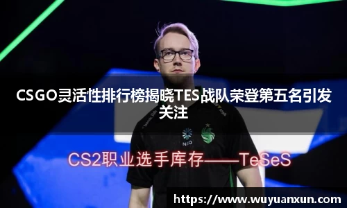 CSGO灵活性排行榜揭晓TES战队荣登第五名引发关注